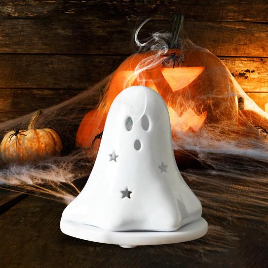

Подставка для благовоний Ghost Halloween Cute Ghost Scent Aromatherapy Holder Waterfall Burner Смола