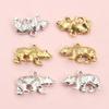 10pcs 24x15x5mm Bear Charms Pendant Alloy Metal DIY Jewelry Making Accessories Findings for Necklace Bracelet Keychains Findings