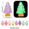 10 / 20PCS Luminous Christmas Tree Glow In Dark Mini Resin Decor Ideal For Random Color DO-IT-YOURSELF Fairy Garden Party Present