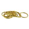 10 Pieces Gold Brass Metal Key Rings Chains Hoop Accessories 32mm