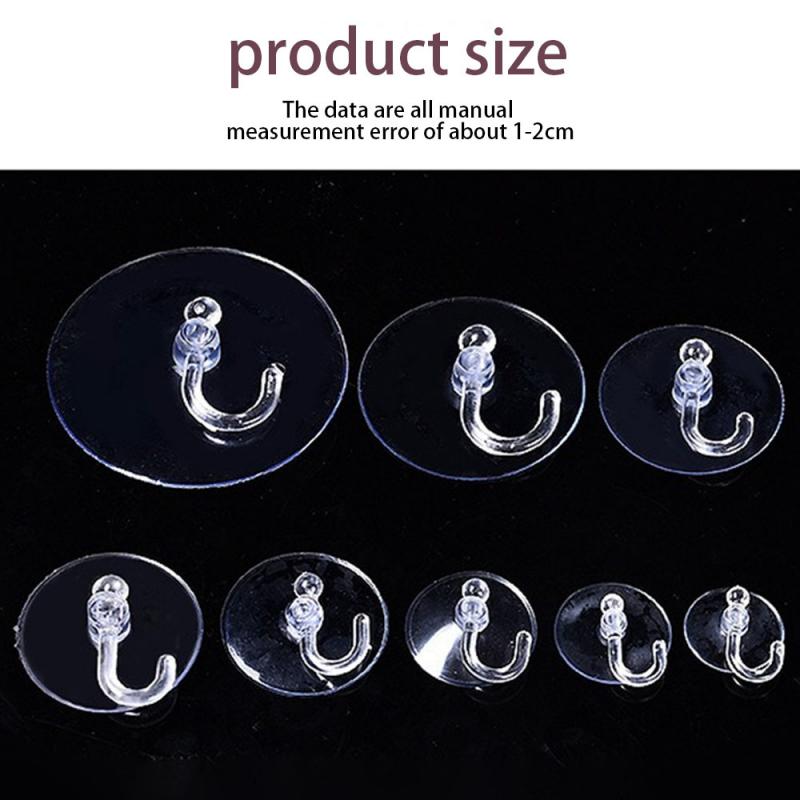1~4PCS Super Strong Suction Cup Clothes Hook Water Proof Save Space Easy To Use Innovative Design Can Be Reused Traceless Hook