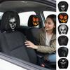 2Pcs Elastic Spooky Face Auto Headrest Sleeve Scary Nun Skull Auto Headrest Wrap  Car Accessories