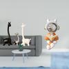 Modern Creative Giraffe Astronaut Figurine Ceramic Statue for Desk Office Bookshelf Bedroom