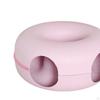 2 in 1 Cat Tunnel Bed Donut Cave Hideaway Pet Circle Hideout for Indoor Cats
