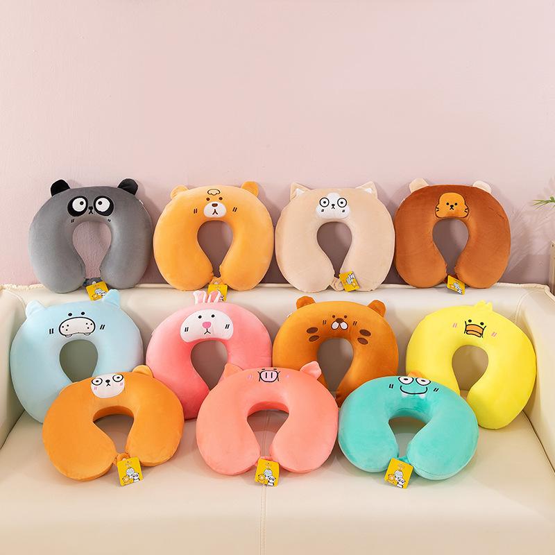 Memory cotton plane travel neck pillow slow rebound office nap neck pillow 30*30cm