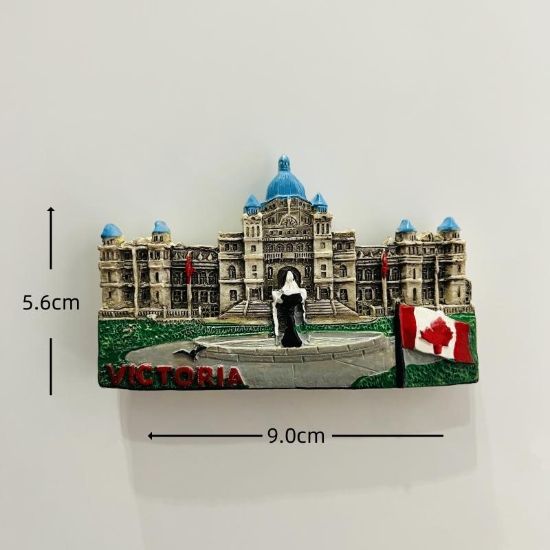 Canada Vancouver Lions Gate Bridge Maple Leaves Fridge Magnets Tourism Souvenir Refrigerator Magnets Sticker Home Kitchen Decoration