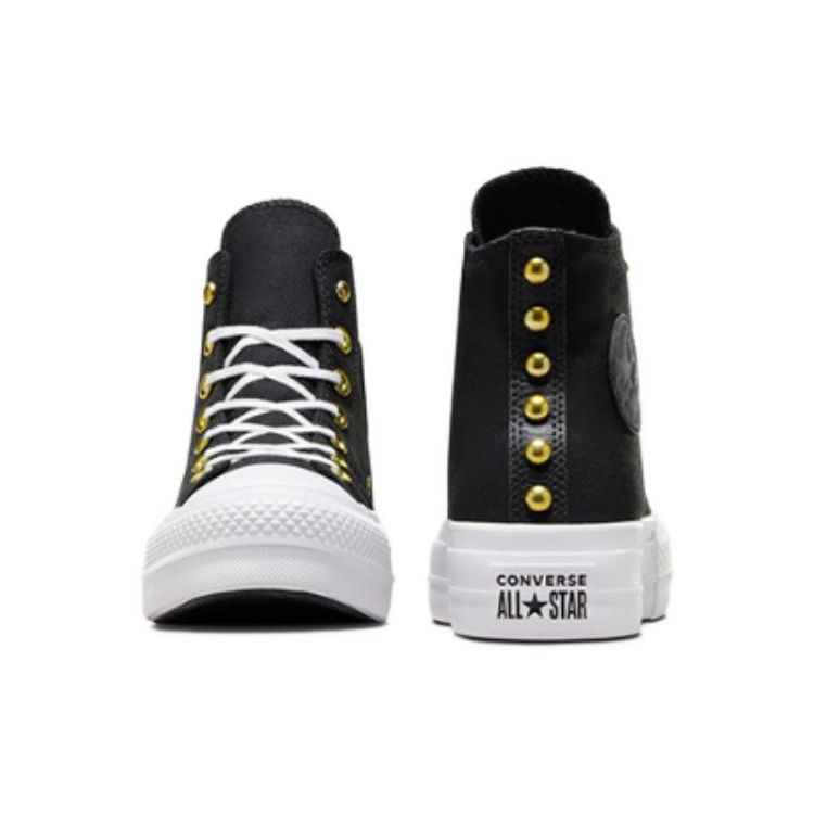 Converse Chuck Taylor All Star Comfortable Versatile Durable Lightweight Shock Absorbing High Top Canvas Shoes Women Sneakers Black A05453C