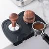 51-58mm Espresso Kávový Tamper Podložka Stanice Protiskluzová Silikonová Rohová Podložka Bar Barista