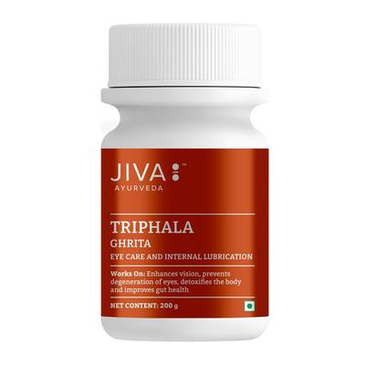 Jiva Triphala Ghrit Natürliche Verdauungshilfe für Augengesundheit und Sehkraftunterstützung 200g Packung mit 1