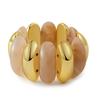 Bracciale Elastico Vintage Smudging Geometrico Largo Chunky per Donne Gioiello per Mano in Acrilico