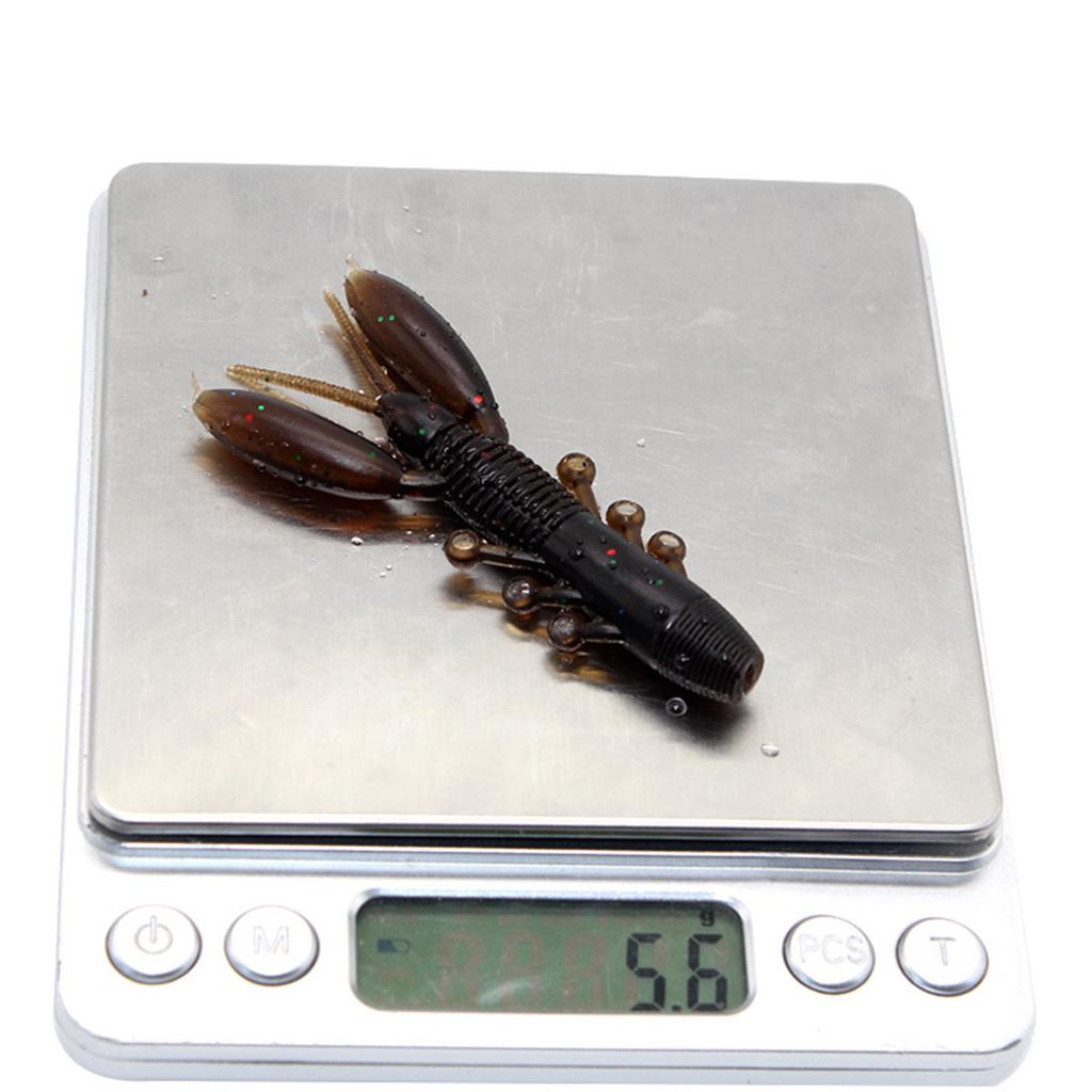 Floating Soft Hammer Fake Shrimp 7.5cm Fish Shaped Soft Worm Seawater,fishing Soft Plastic Bass, Crayfish Soft Plastic Worm Fishing