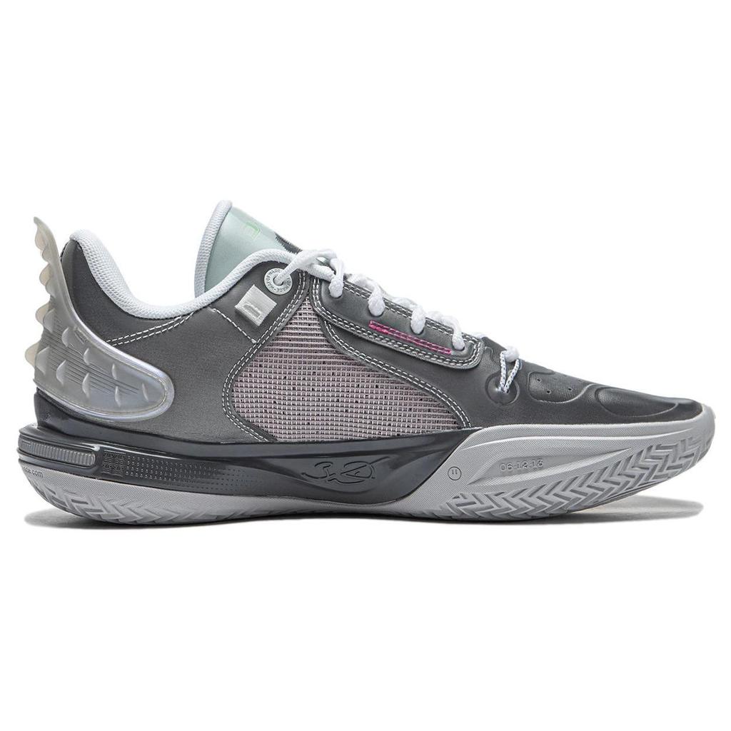 Li Ning All City 11 Sports Shock Absorption Low Top Basketball Shoes Unisex sneaker Gray ABAT031-9
