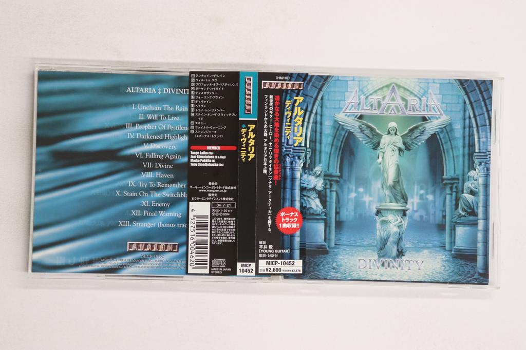 CD ALTARIA - Divinity MICP10452 Avalon 2004 Japan Obi Metal Used