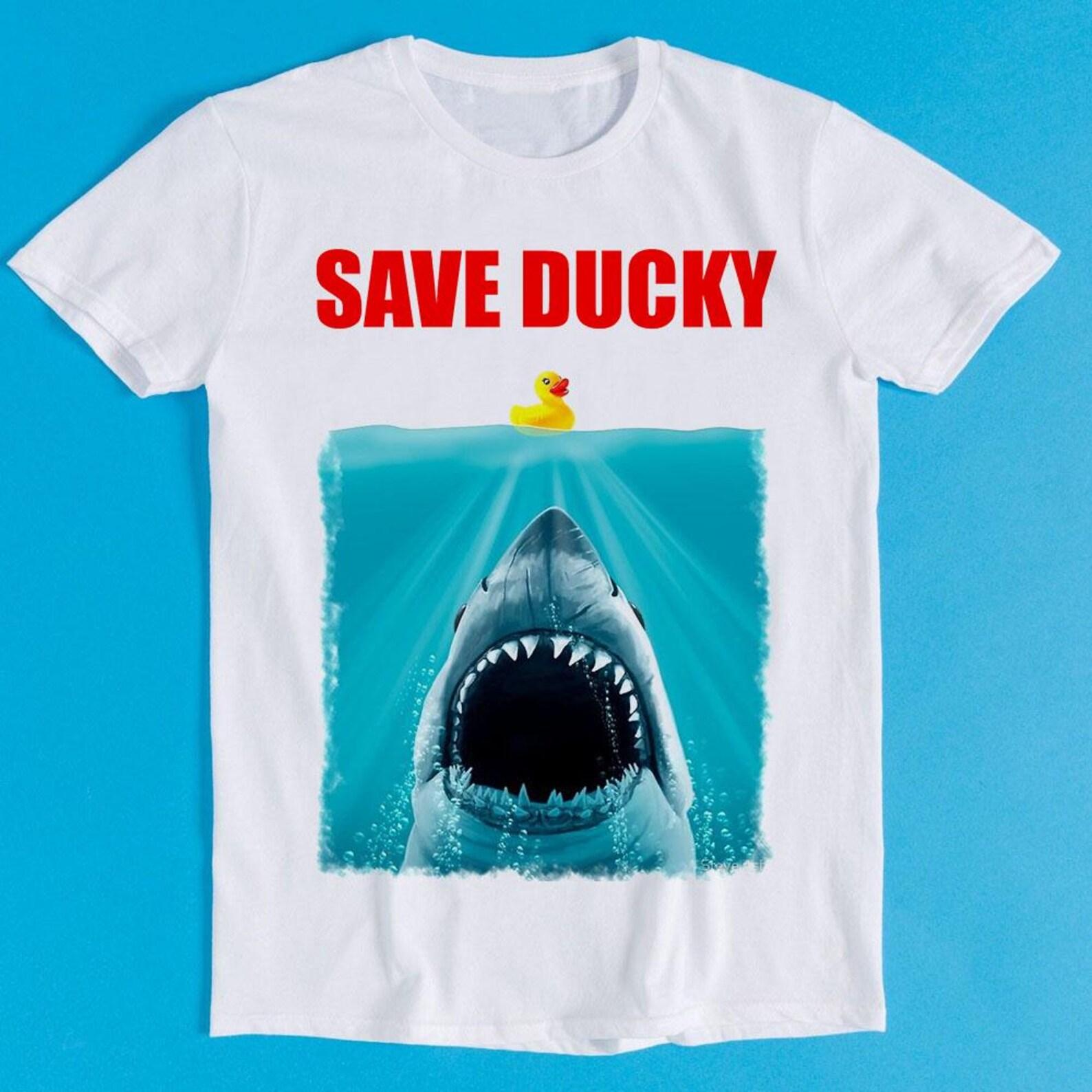 Save Ducky Parody Meme Funny Style Cult Movie Music Gift Tee T-Shirt K650 4XL