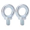 2PCS Lifting Ring Bolts Galvanized Carbon Steel Eyebolts Deep Threaded Lifting Shoulder Eyebolt M20