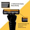 3-Blade Men's Anti-slip Manual Shaver with Multi-blade Head Combination Pack