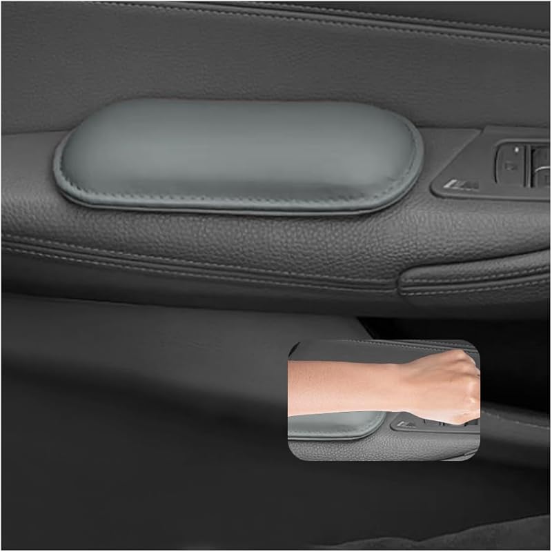 2PCS Car Door Armrest Pads,Soft Leather+Memory Foam Car Knee Pads For Arm Support&Protect Elbow And Knee,Universal Car Elbow Pads Car Accessories