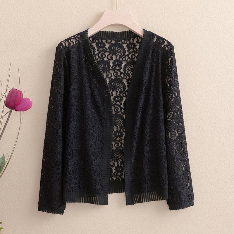 Spring Summer Women Cardigan Long Sleeve Female Cardigans Women Lace Jacket Ladies Shawl Outerwear