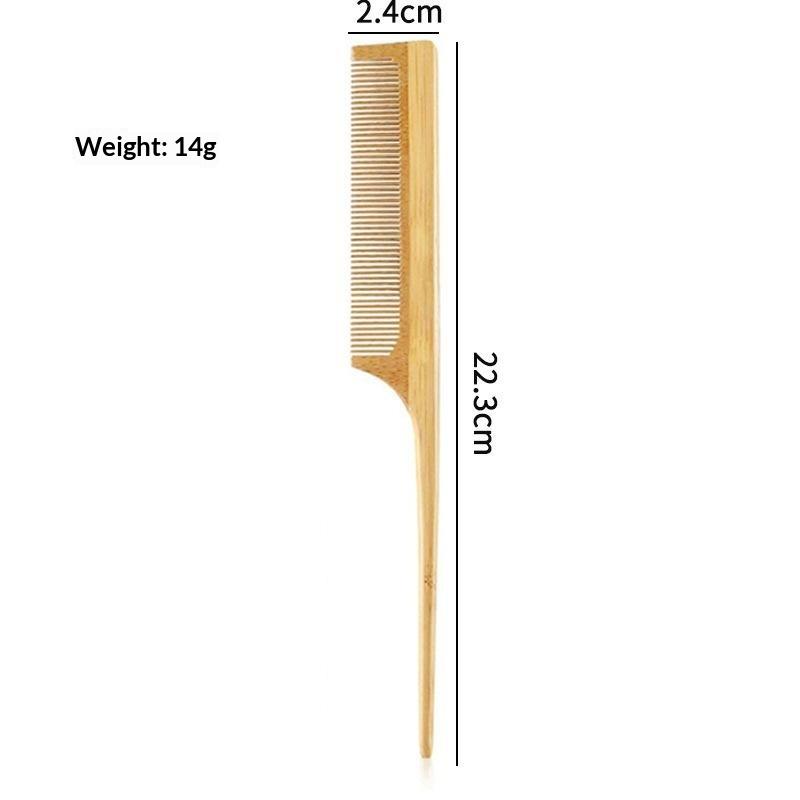 1/3/4Pcs Handmade Bamboo Anti-Static Combs Set Natural Bamboo Comb For Women Men Hair Beard Wood Combs For Teasing Strands