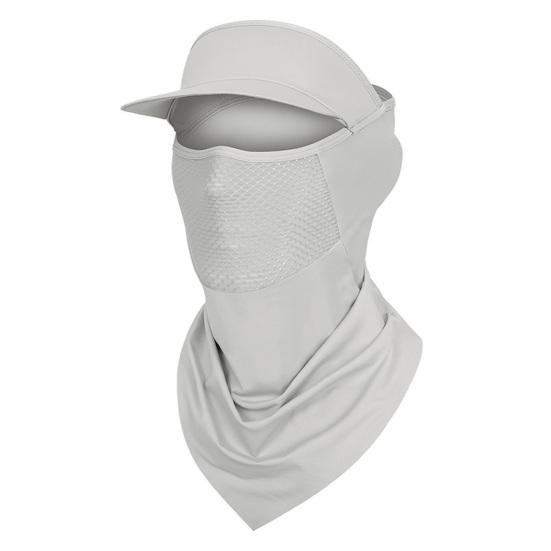 Face Guard Neck Gaiter Hat Breathable Windproof UV Protection Men Women Multi-Purpose Summer Outdoor Ice Silk Visor