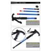 4-Section Outdoor Walking Stick Portable Telescopic Trekking Pole Anti Skid Aluminium Alloy Cane Elderly Camping Climbing Stick