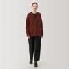 MUJI Women's Wool Blend Boucle V-Neck Cardigan, Brick, BA1PNA4A, Women's XL