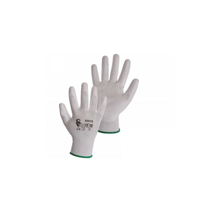 Gants de travail - CXS - Brita - Antidérapants - Sans couture - Taille 8 (12 Paires)