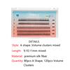 Needed Eyelashes Extension Natural Long Premade Volume Fan Eyelashes A Shape&Volume Cluster Mixed