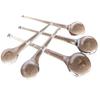 6Pcs Tear Drop Crystals Hanging Pendants Christmas Tree Lamp Glass Beads Curtain Decoration DIY Home Party Festival Ornaments