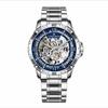 LOUIE JUELEN Automatic Skeleton Mechanical Watch Men's Business Watch Water-Resistant Luminous Men's Wristwatch
