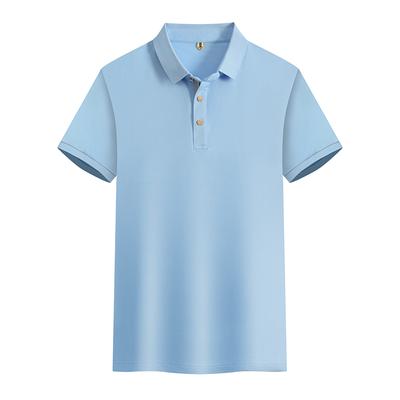 Summer 2023 New Men's Polo Shirts High Quality Leisure Breathable Polo Shirt Spandex Short Sleeve Tops Wear Man Polos T-Shirt