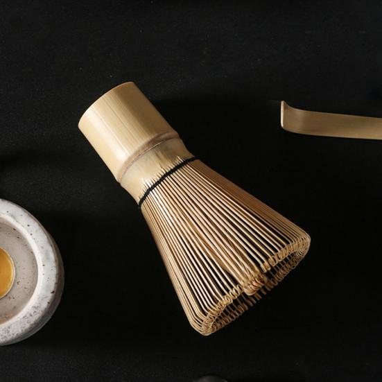 Bambu Matcha Çırpıcı Çay Kaşığı El Yapımı Geleneksel Japon Chasen Matcha Çayı için Karıştırma Fırçası Doğal Bambu Matcha Karıştırıcı