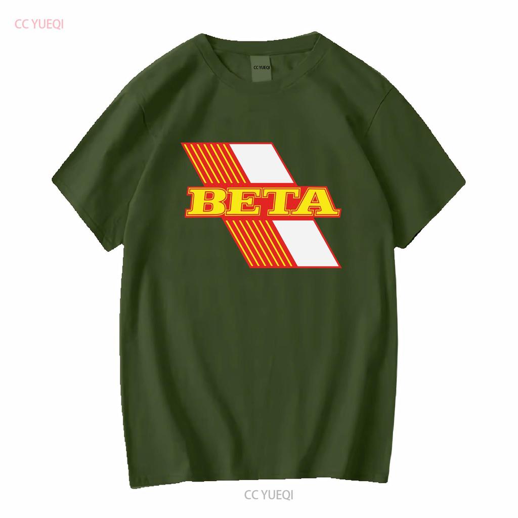 Beta Motorcycle Enduro RR Retro Italian MX Trial T Shirt Style Long or Short Sleeves Vintage Washed Streetwear Homme Breathable
