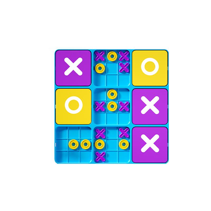 Board Tic-Tac-Toe Game  3x3 Grid Logic Puzzle for Kids Educational Board Game To Train Strategic Thinking Christmas Gifts
