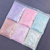 50g/Bag Opal Powder Nail Glitter Pink Purple White Mix Summer Color Nails Art Sequins Flakes Supplies for Nail Makeup Decoration