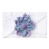 New children's headband, baby soft solid color flower nylon headscarf, thin breathable baby hair accessories