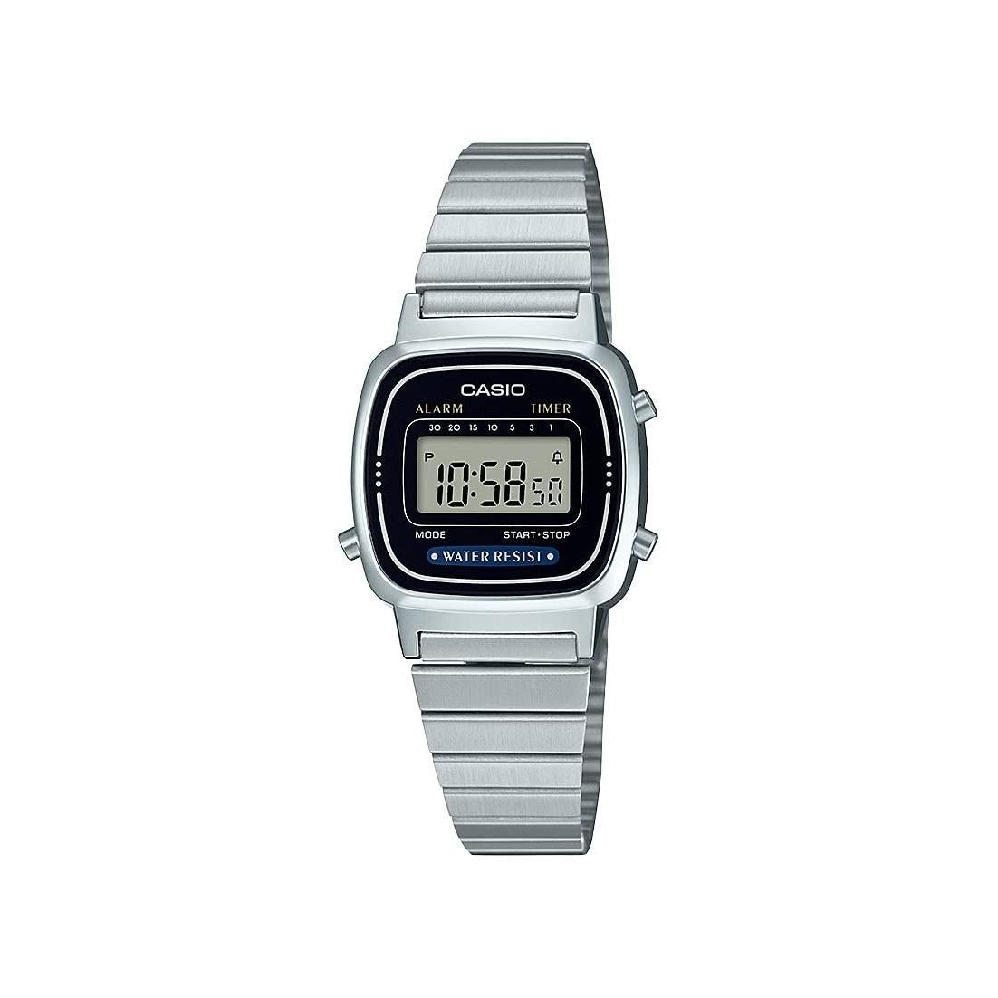 Casio wristwatch Collection LA670WA-1A2JF ladies silver