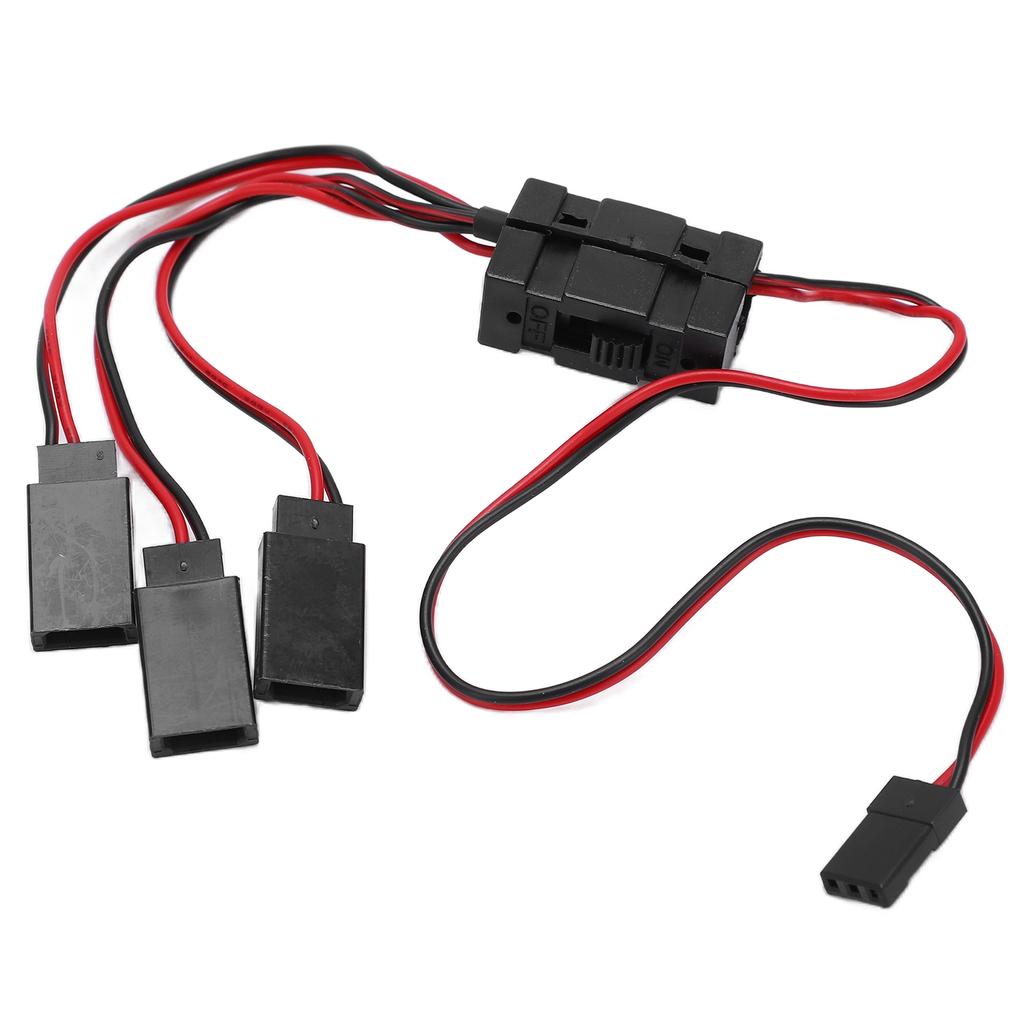 JR To JST Y Splitter Harness Parallel Wire 1 for 3 Y Cable with Switch for Remote Control Cars