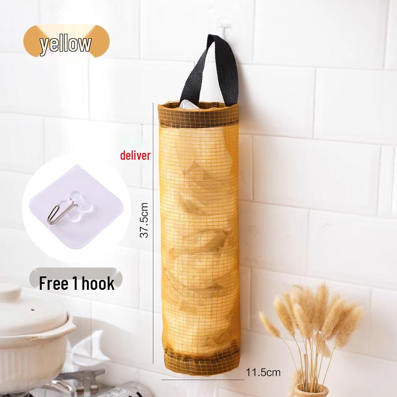 Wall-Mounted Kitchen Trash Bag Storage Rack