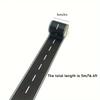 Cartoon style reusable road stickers, black polyurethane road tape, suitable for party racing decoration