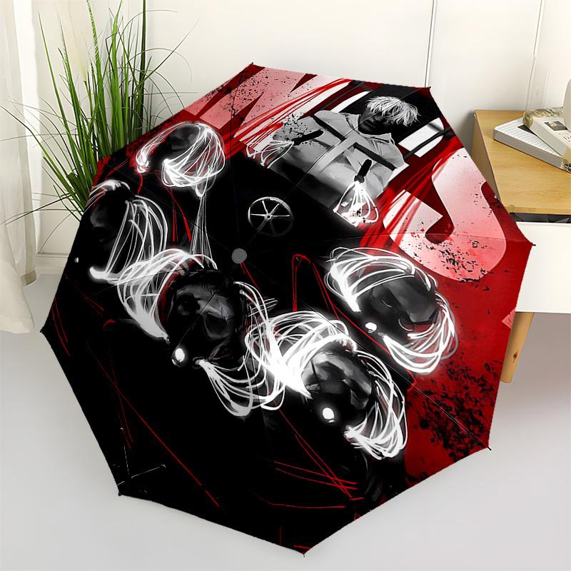 1pc Amnesia Automatic Open,Windproof, Compact Travel Umbrella, Gift for Birthday, Christmast93008