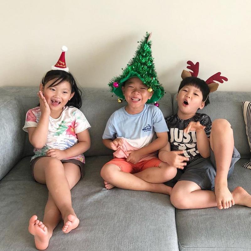 Korean Style Christmas Tree Hat for Parties and Performances