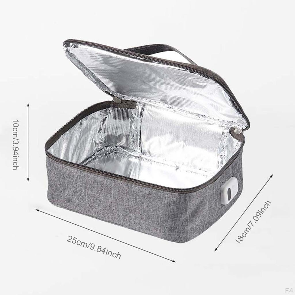 Compact USB Food Warmer with Handle, Lunch Heating Bag for Travel And Outdoor Use