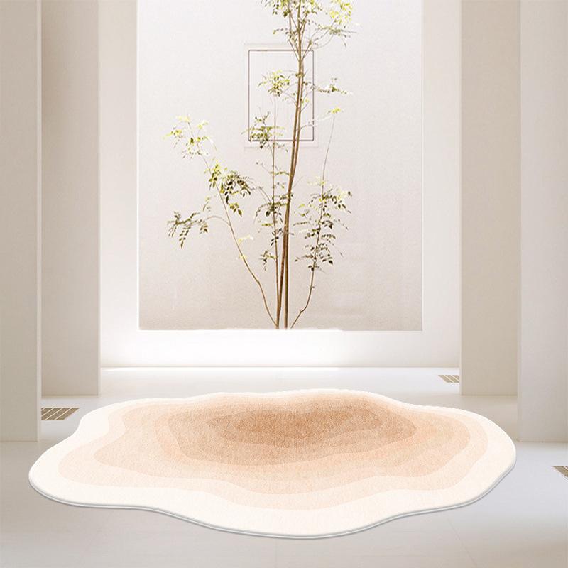 Einfacher unregelmäßiger Teppich Wohnzimmerdekoration Zuhause Schlafzimmer Flauschige weiche Teppiche Leichter Luxus Garderobe Schminktisch Rutschfeste Matte