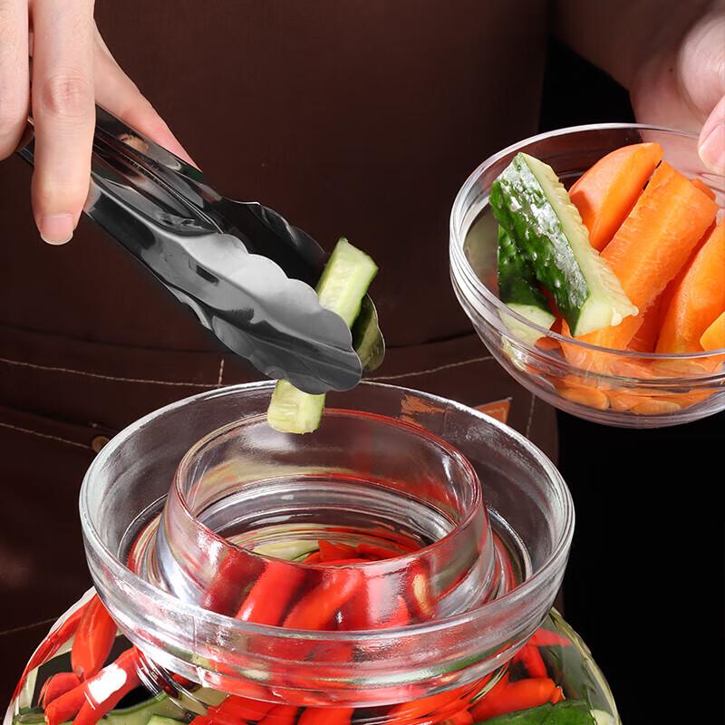 COKRSUPE Thickened Glass Pickle Jar