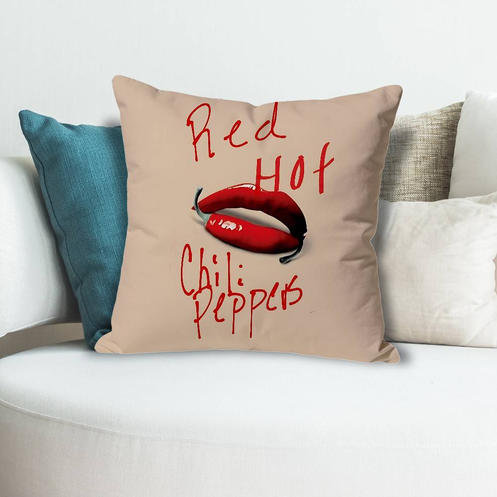 Red Hot CChili PPeppersS Anime Celebrity Merchandise AllMatch Printed Pillow Case Sofa Car Office Room Decoration Protector