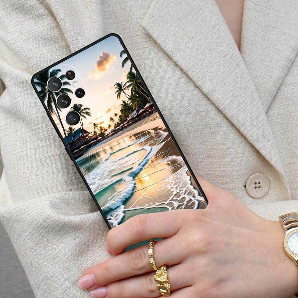 Summer Beach Cell Phone Case for Samsung Galaxy S26 Ultra S25 S24 S23 S22 S21 S20 Note10 Cover