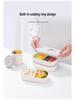 Microwaveable Japanese Double-Layer Bento Box - Portable, Sealed & Divided for Office Workers