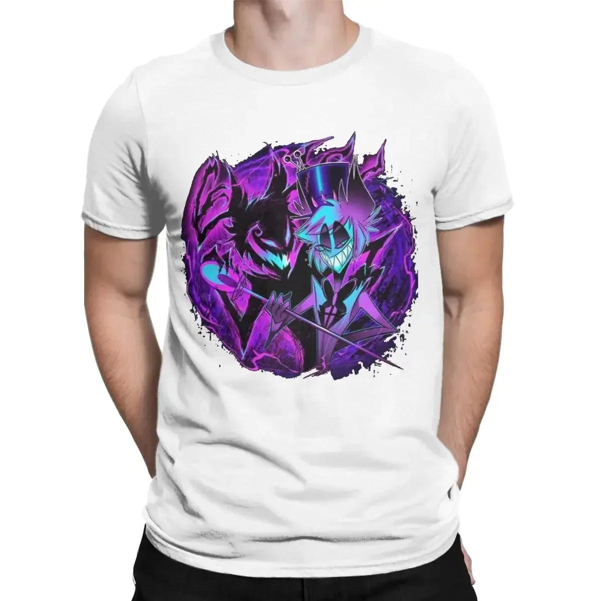 O Neck Hazbin Hotels Tee Shirt Short Sleeve Clothing Gift... L