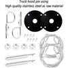 Hood P Kit For Car - Stainless Steel Hood Pin Lock Clip With Racing Lanyard For Fixing Car Hood Cover & Reduce Shaking - Universal Car Mods Exterior